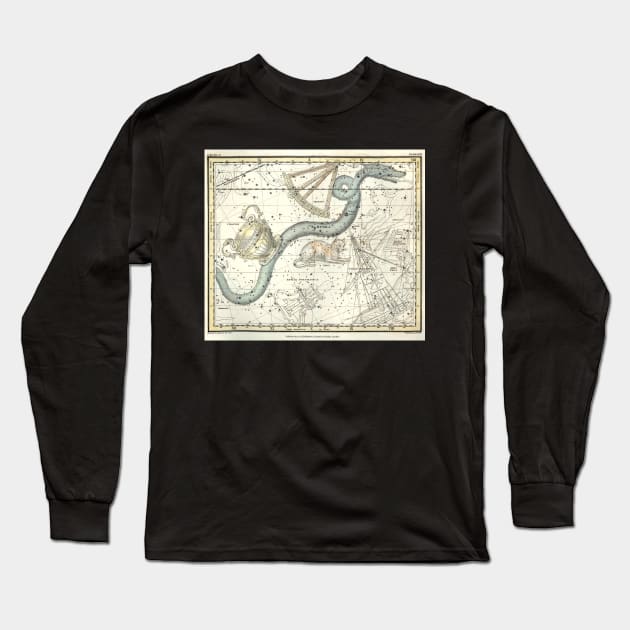 Hydra, Felis Constellations- Alexander Jamieson Long Sleeve T-Shirt by forgottenbeauty